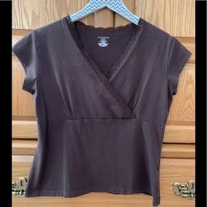 Brown cotton top